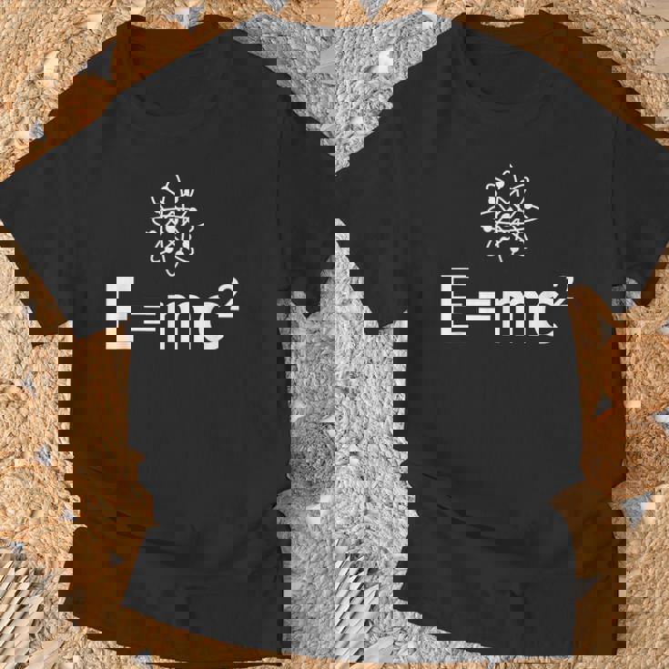 Fun EMc^2方程式 物理学 相対性 アトムロゴ EMc2 Tシャツ 高齢者への贈り物